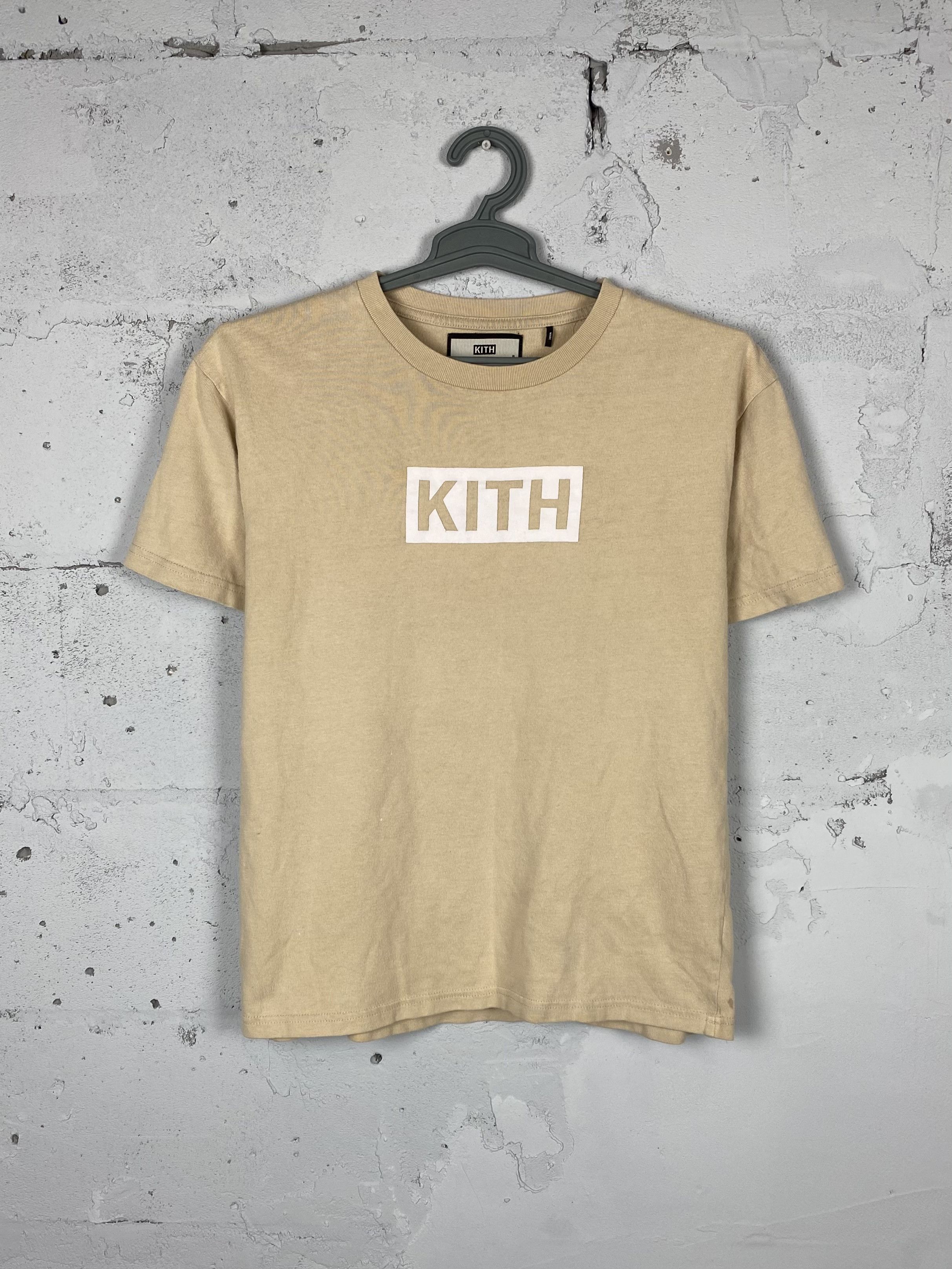 Kith Kith Box Logo Summer T-Shirt Tan Size M | Grailed