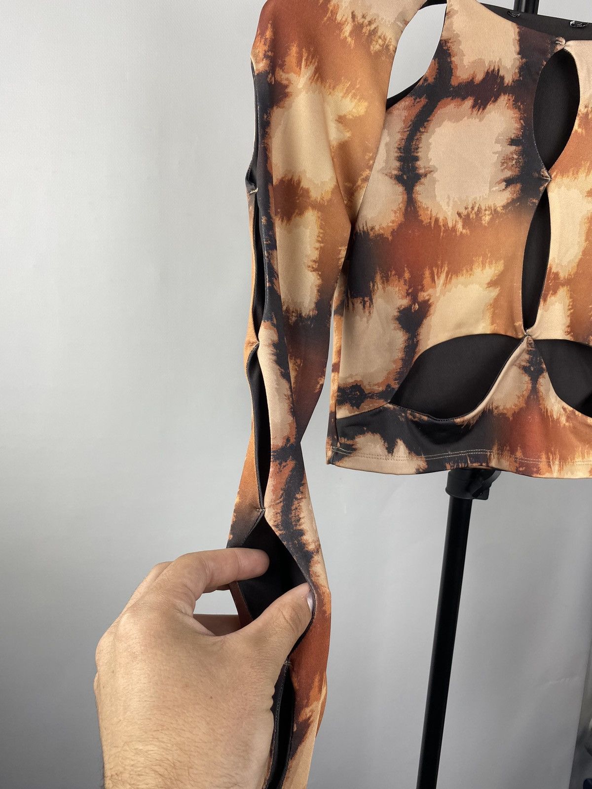 Jaded London × Japanese Brand 🔥Jaded London Tie Die Flame Medium Blouse Long Sleeve Size M / US 6-8 / IT 42-44 - 3 Thumbnail