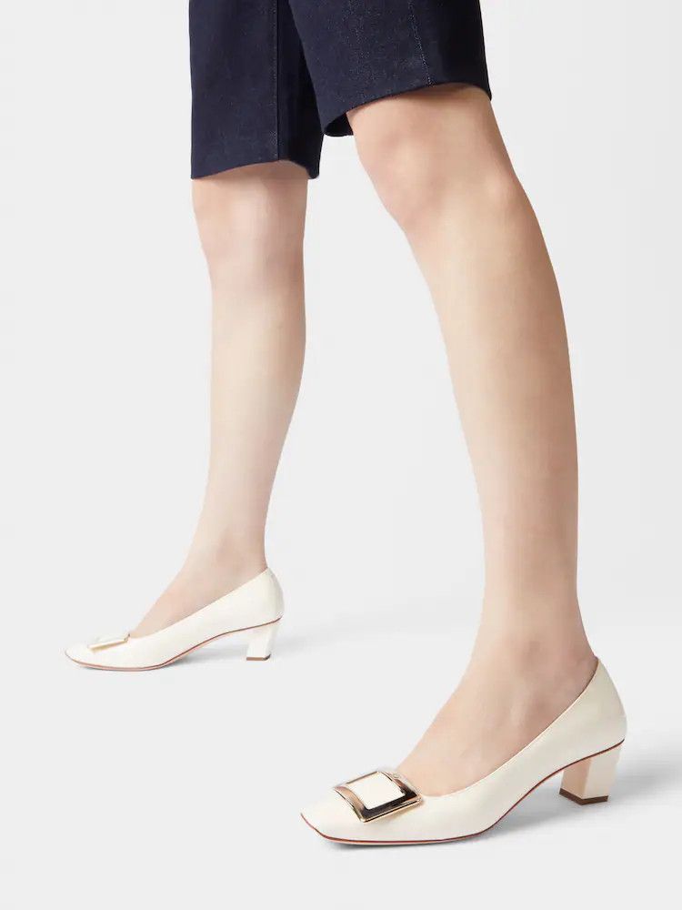 Roger Vivier o1s22i1n0824 Belle Viver 45 Pumps in White Size US 9 / IT 39 - 8 Thumbnail