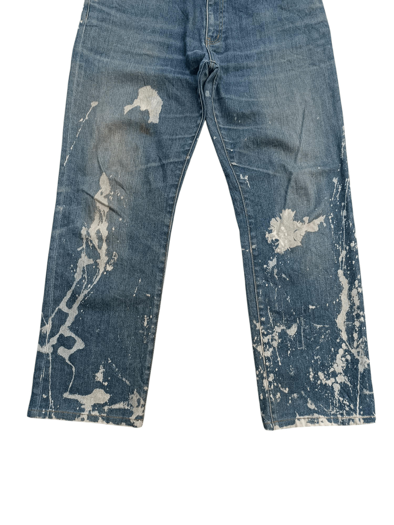 Jun Takahashi Vintage Uniqlo S002 Baggy Splatter Rare Design Jeans E213 Size US 36 / EU 52 - 3 Thumbnail