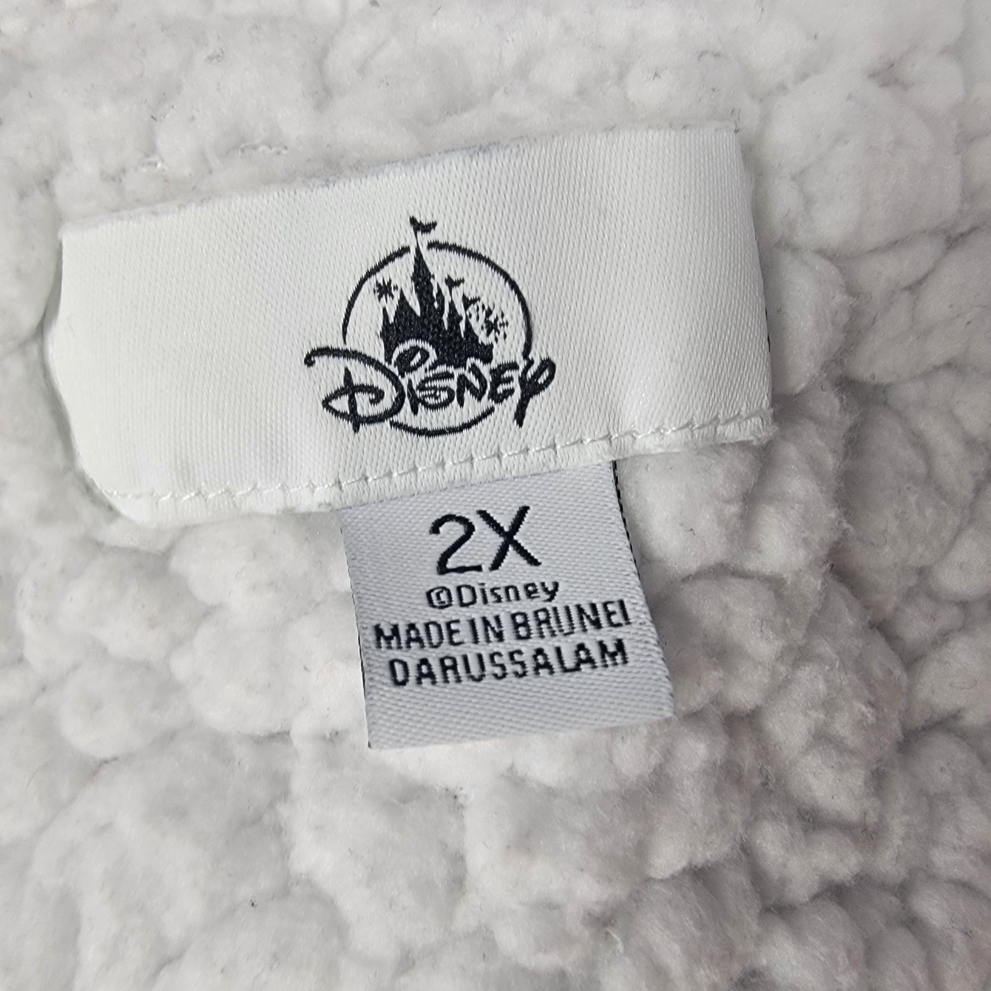 Disney Disney Mickey Mouse Womens 2X Gray Sherpa Lined Full Zip Hoo Size XXL / US 16-18 / IT 52-54 - 4 Thumbnail