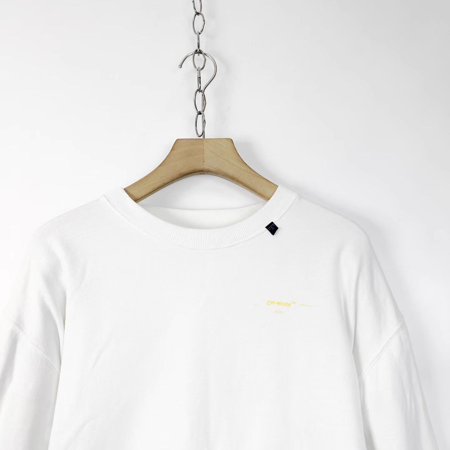 Off-White Off-White Yellow Arrow Print Crew Neck Sweatshirt K12 Size US XL / EU 56 / 4 - 5 Thumbnail