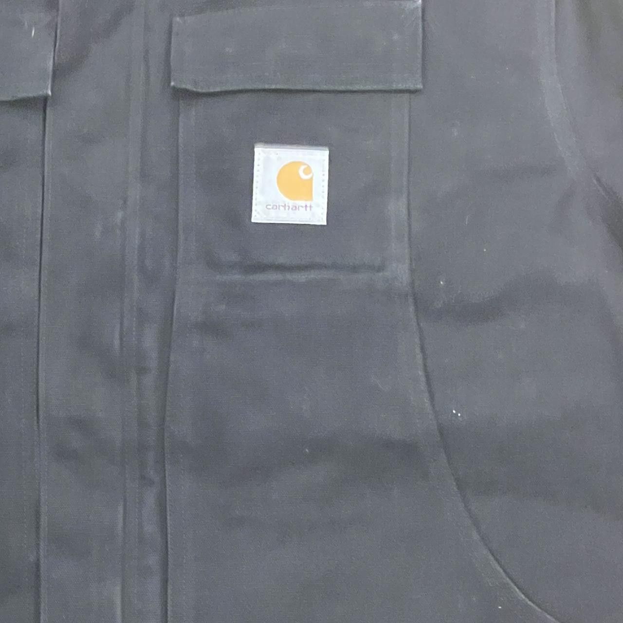 Carhartt Vintage 90s Carhartt Double Front Jacket Black Chore Coat Size US XXL / EU 58 / 5 - 8 Thumbnail