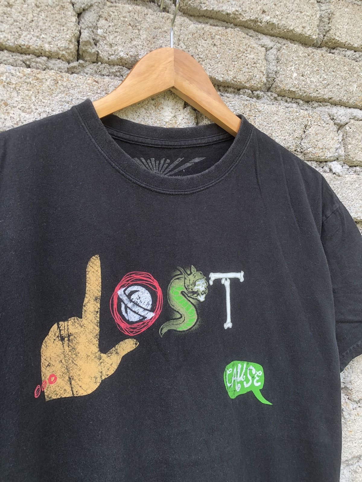Japanese Brand LOST Skateware Ghraphic Wording Tshirt Size US L / EU 52-54 / 3 - 2 Thumbnail