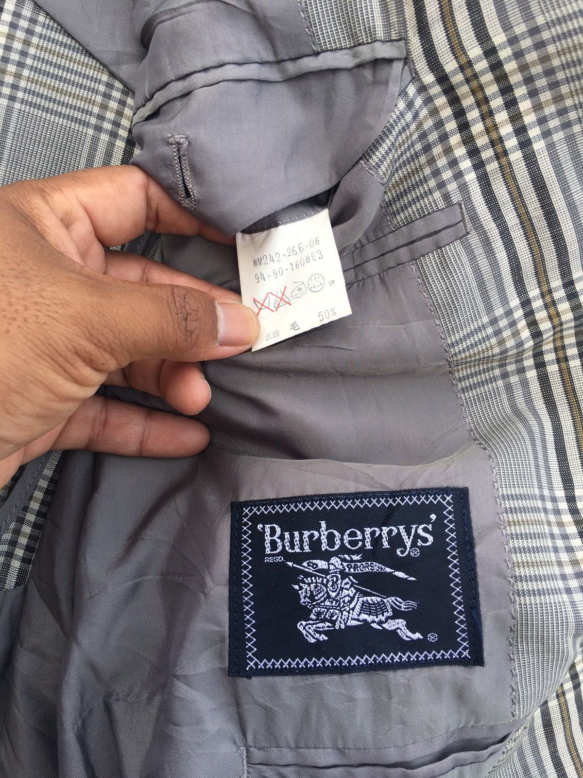 Burberry Rare Vintage Burberry Checkered Blazer Size 36R - 11 Thumbnail