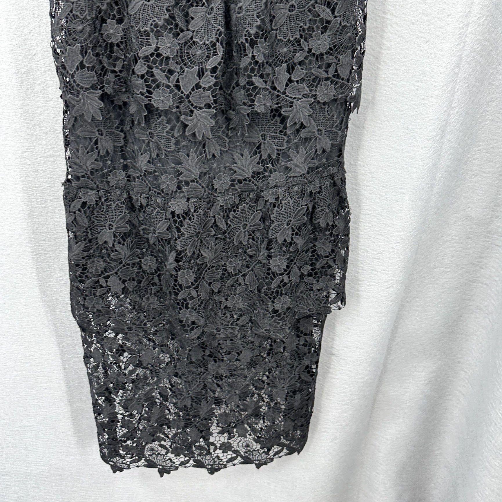 Joie Joie Belisa Dress Women 0 One Shoulder Midi Tiered Eyelet Lace Cottagecore Quiet Size XS / US 0-2 / IT 36-38 - 5 Thumbnail