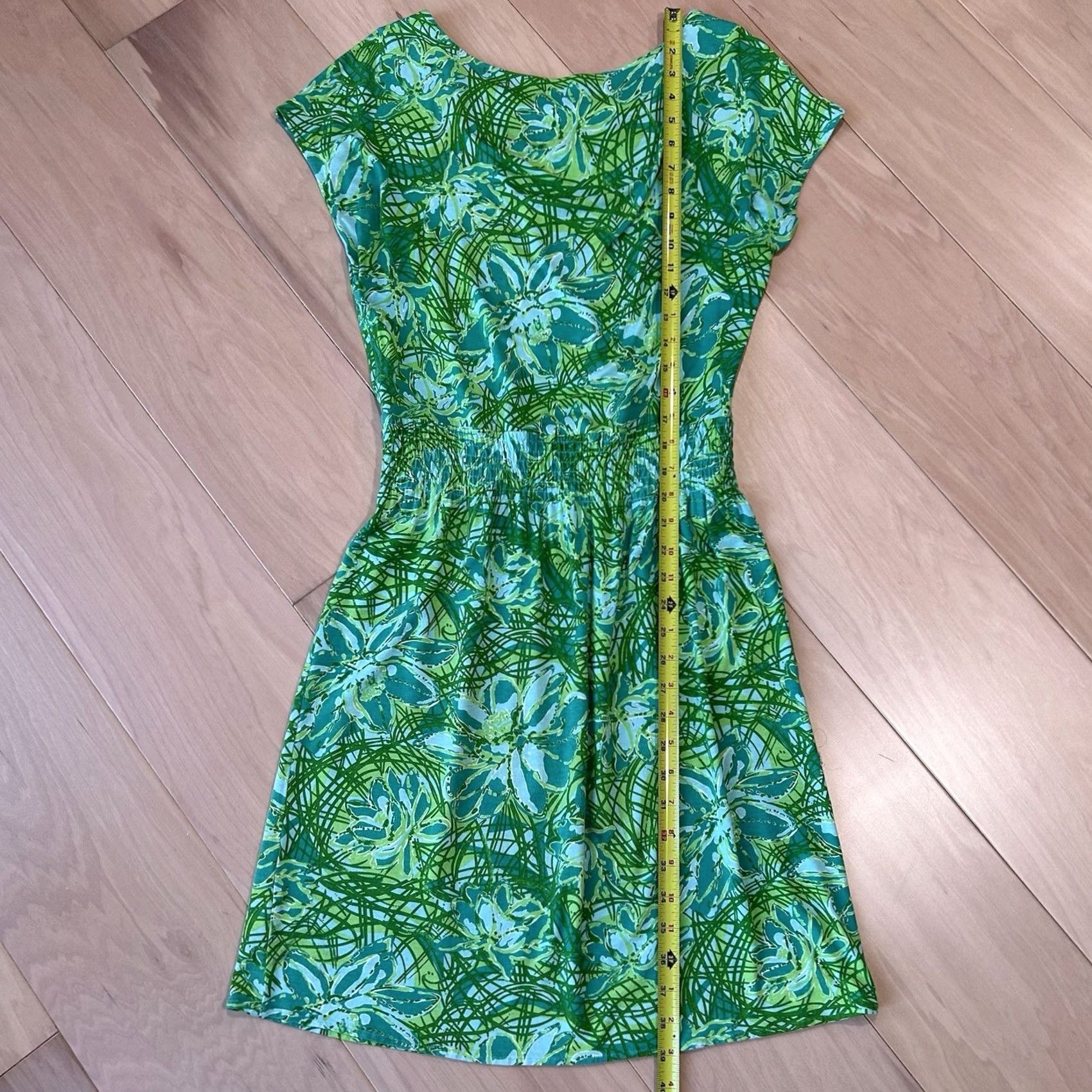 Lilly Pulitzer Lilly Pulitzer Daniella Green Stretch Dress Women’s Small Dress A-Line Sleeveless Floral Pattern Beach Tropical Spring Summer Fall Womens XL? Size S / US 4 / IT 40 - 7 Thumbnail