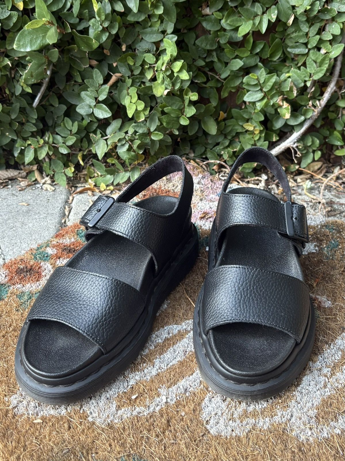 Dr. Martens DR MARTENS BLACK LEATHER SANDALS / W 7.5 Size US 7.5 / IT 37.5 - 5 Thumbnail