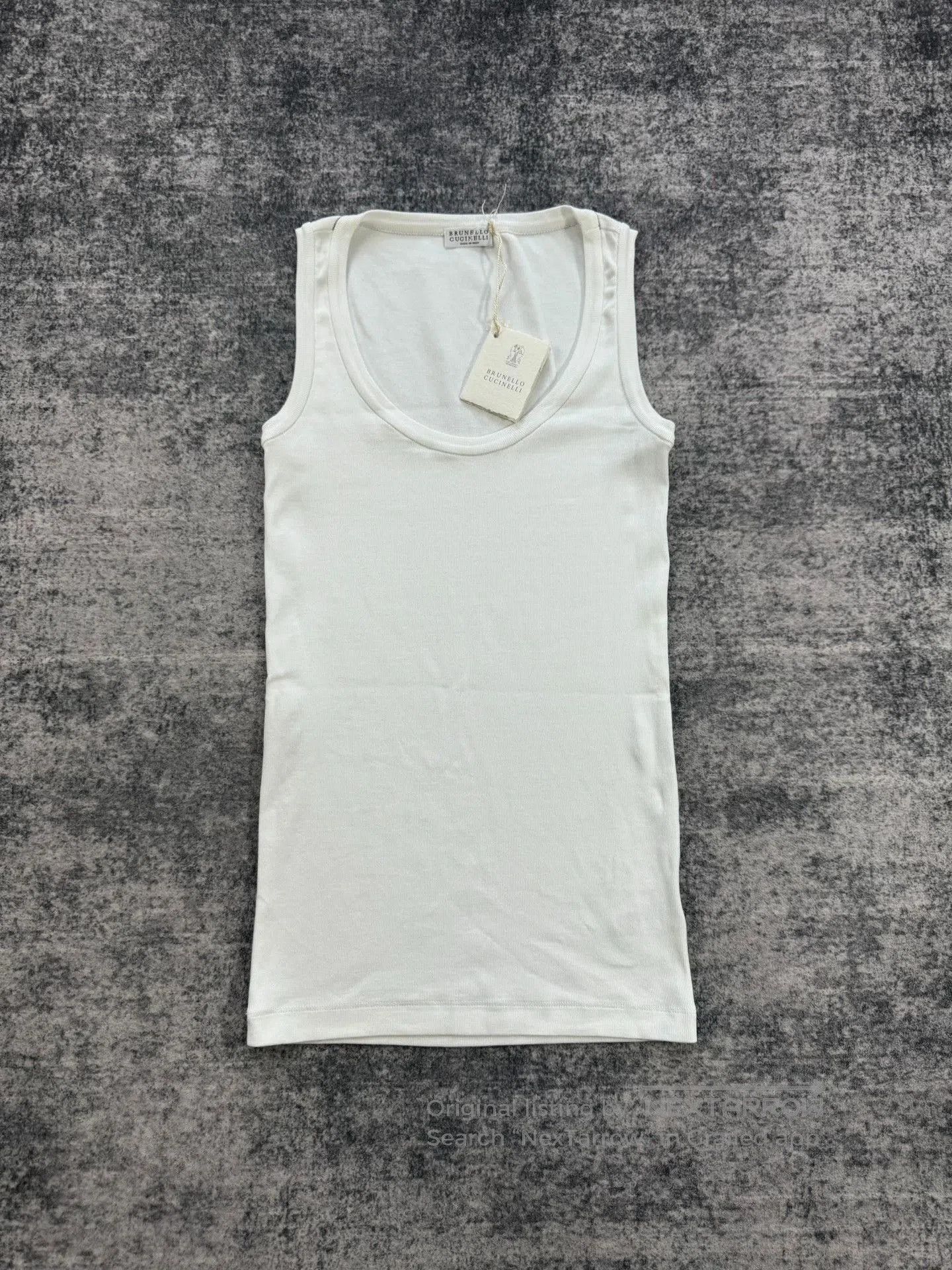 Brunello Cucinelli Brunello Cucinelli White Beaded Vest. Size XS / US 0-2 / IT 36-38 - 1 Thumbnail
