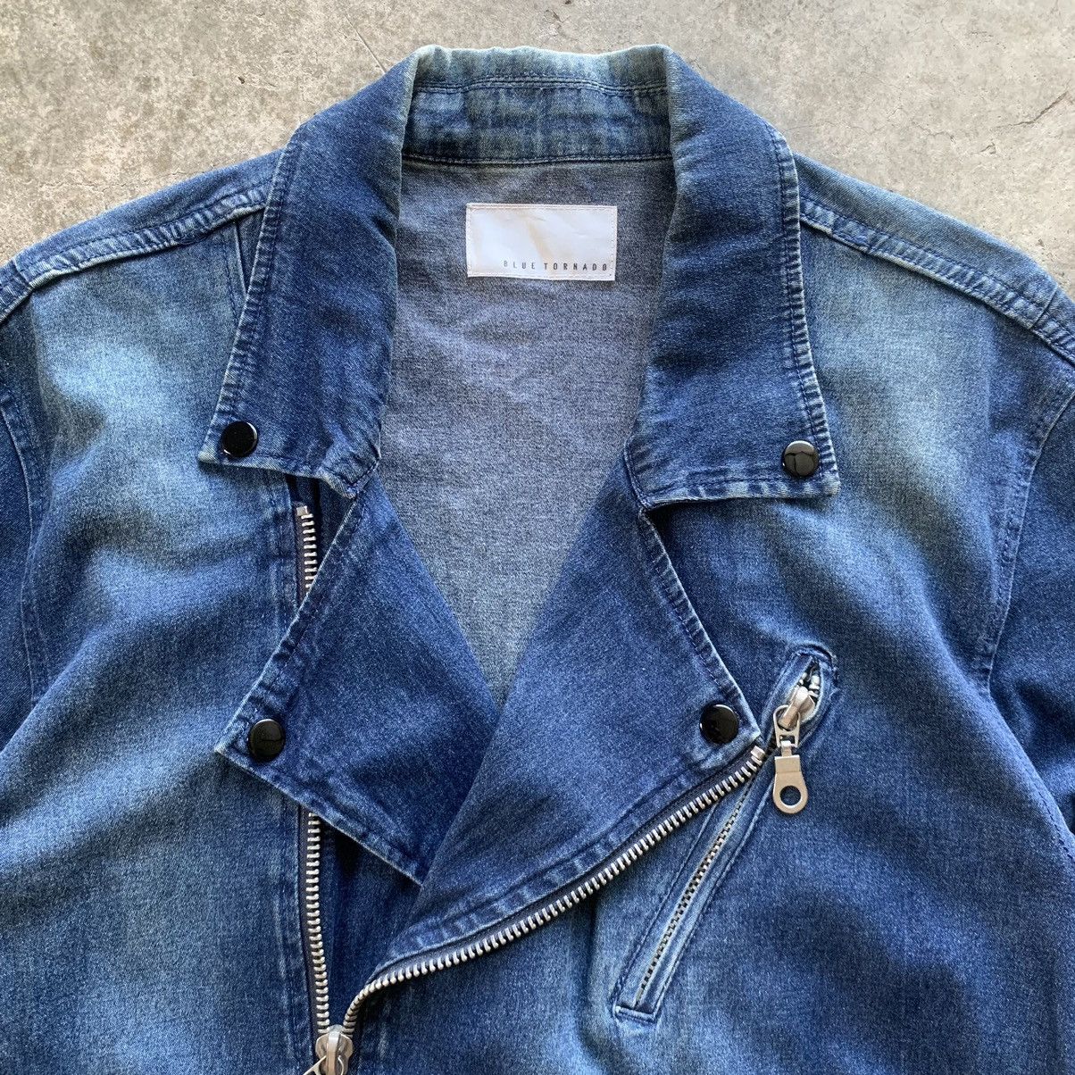 Japanese Brand Blue Tornado Japan Double Collar Punk Jacket Size US L / EU 52-54 / 3 - 4 Thumbnail