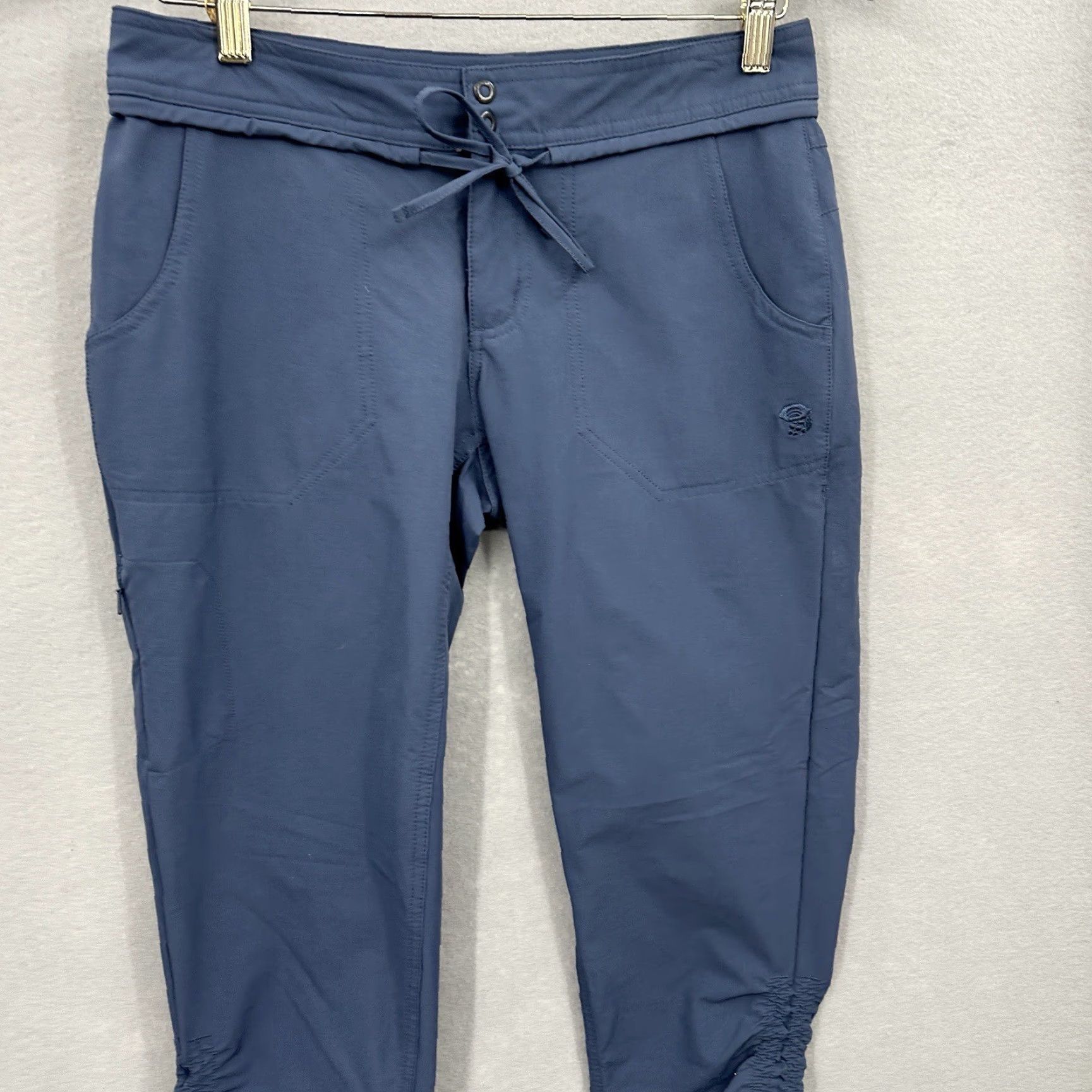 Mountain Hardwear VINTAGE Mountain Hardwear Capri Pants Womens 4 Blue Pockets Ruched Boho Crop Gorpcore N/A Size 27" / US 4 / IT 40 - 3 Thumbnail