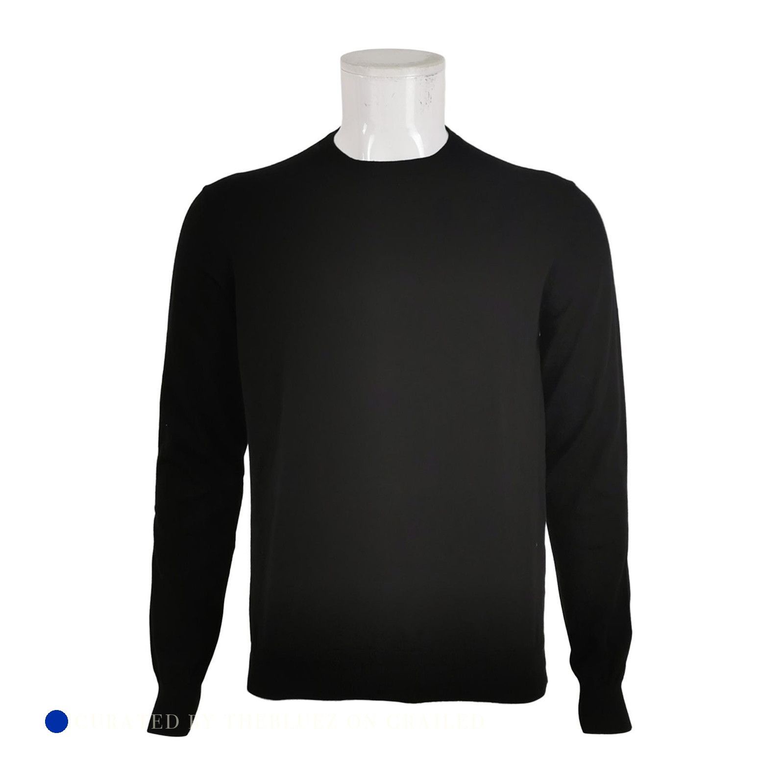 Prada Classic Black Crew Neck Sweater Size US M / EU 48-50 / 2 - 1 Thumbnail