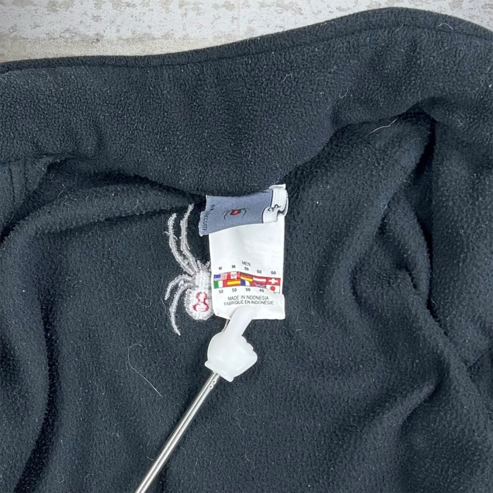 Spyder Vintage 90s Spyder Ski Jacket Mens M Jet Black Grey Fleece Size US M / EU 48-50 / 2 - 4 Thumbnail