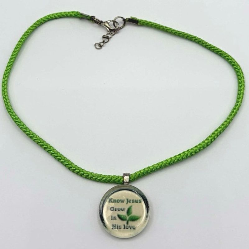 Other Green Leaf Jesus Necklace Size ONE SIZE - 3 Thumbnail