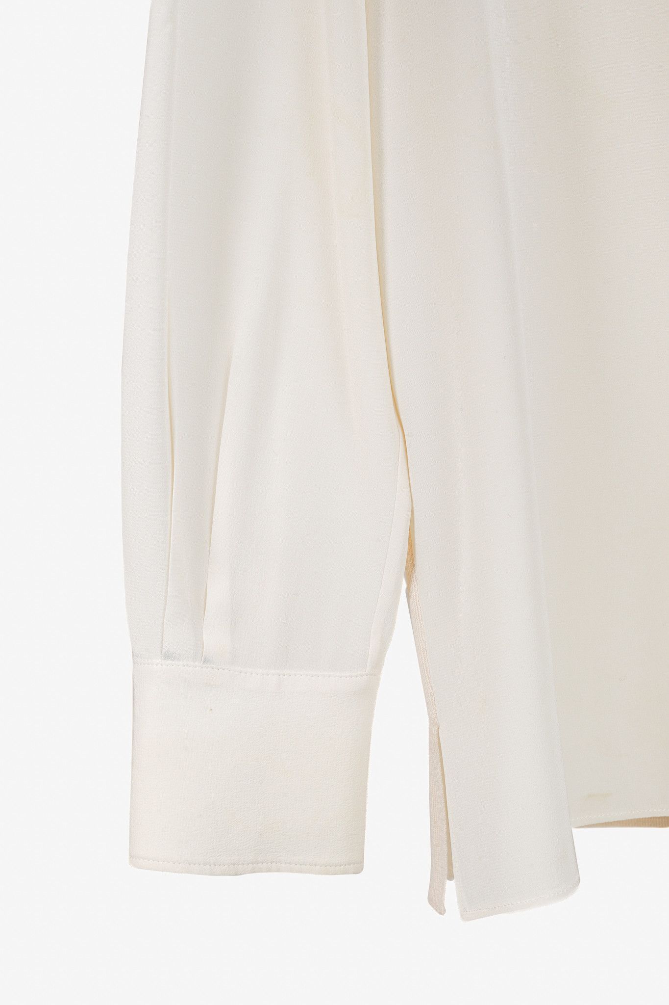 Loro Piana Loro Piana Cream Silk Knit-Insert Buttoned Shirt Size M / US 6-8 / IT 42-44 - 6 Thumbnail