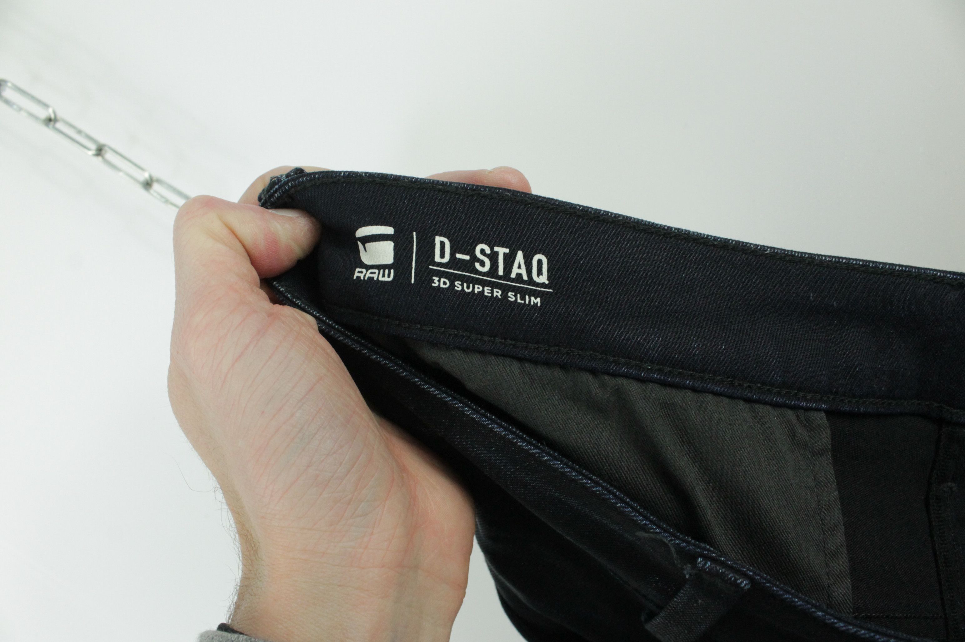 G-Star G-Star Raw D-Staq 3D Slim Dark Aged Denim Jeans Size US 33 - 12 Thumbnail