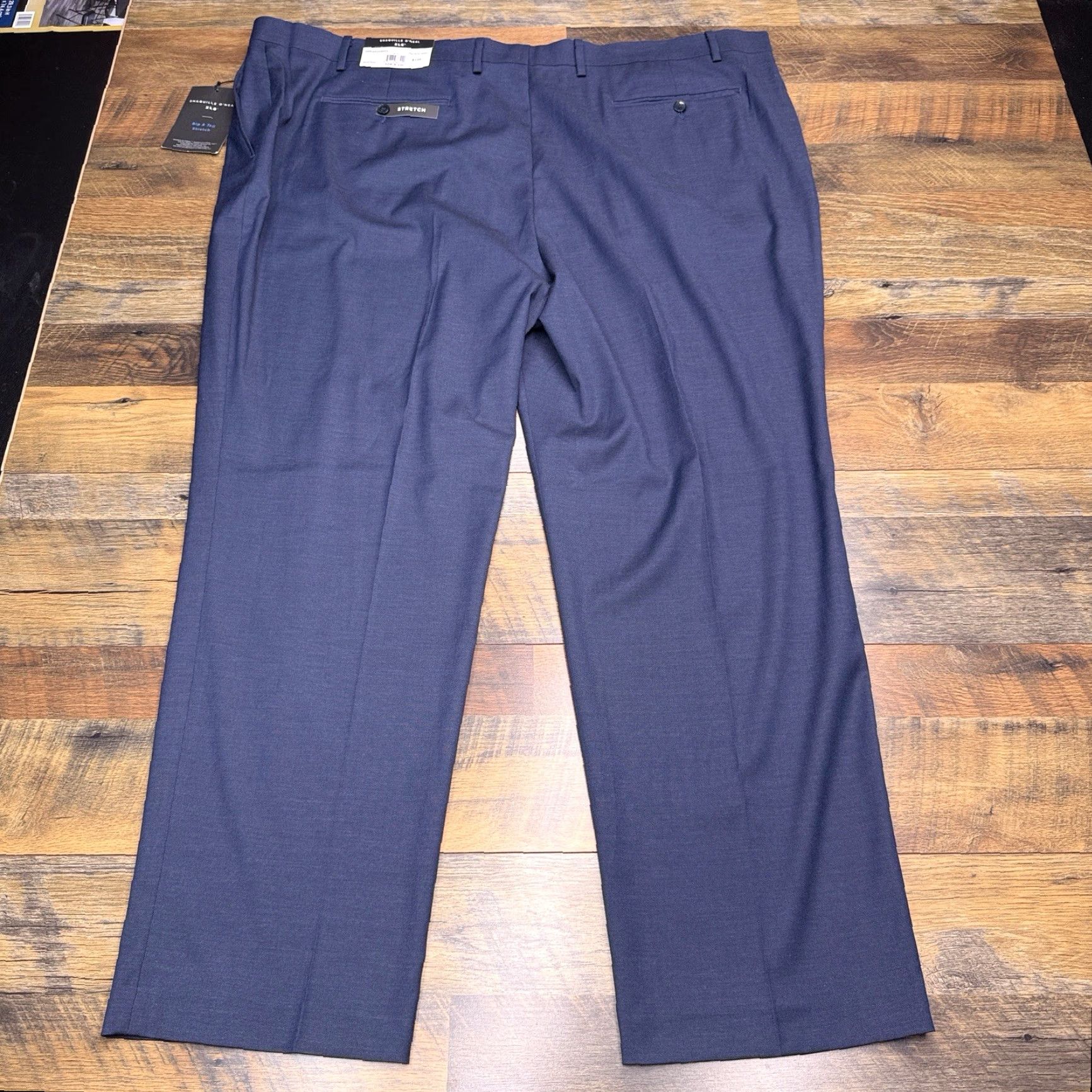 Vintage VINTAGE Shaquille O Neal Pants 52x32 Blue High Rise Stretch Suit Seperate New Size 52R - 3 Thumbnail