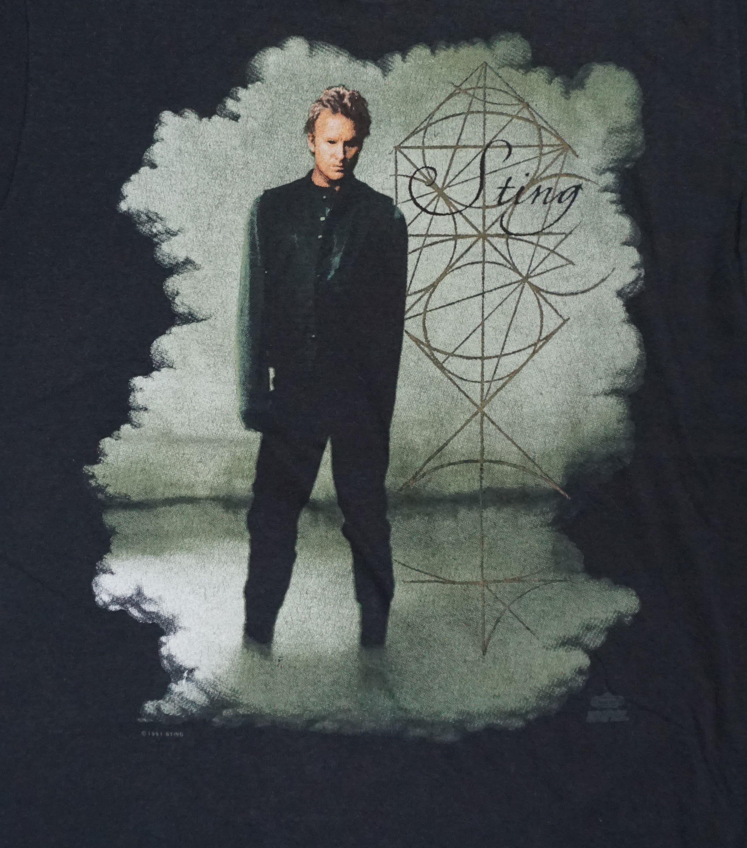 Band Tees × Mostly Heard Rarely Seen × Vintage 90's Sting "The Soul Cage" Tour T-shirt Size US M / EU 48-50 / 2 - 2 Thumbnail
