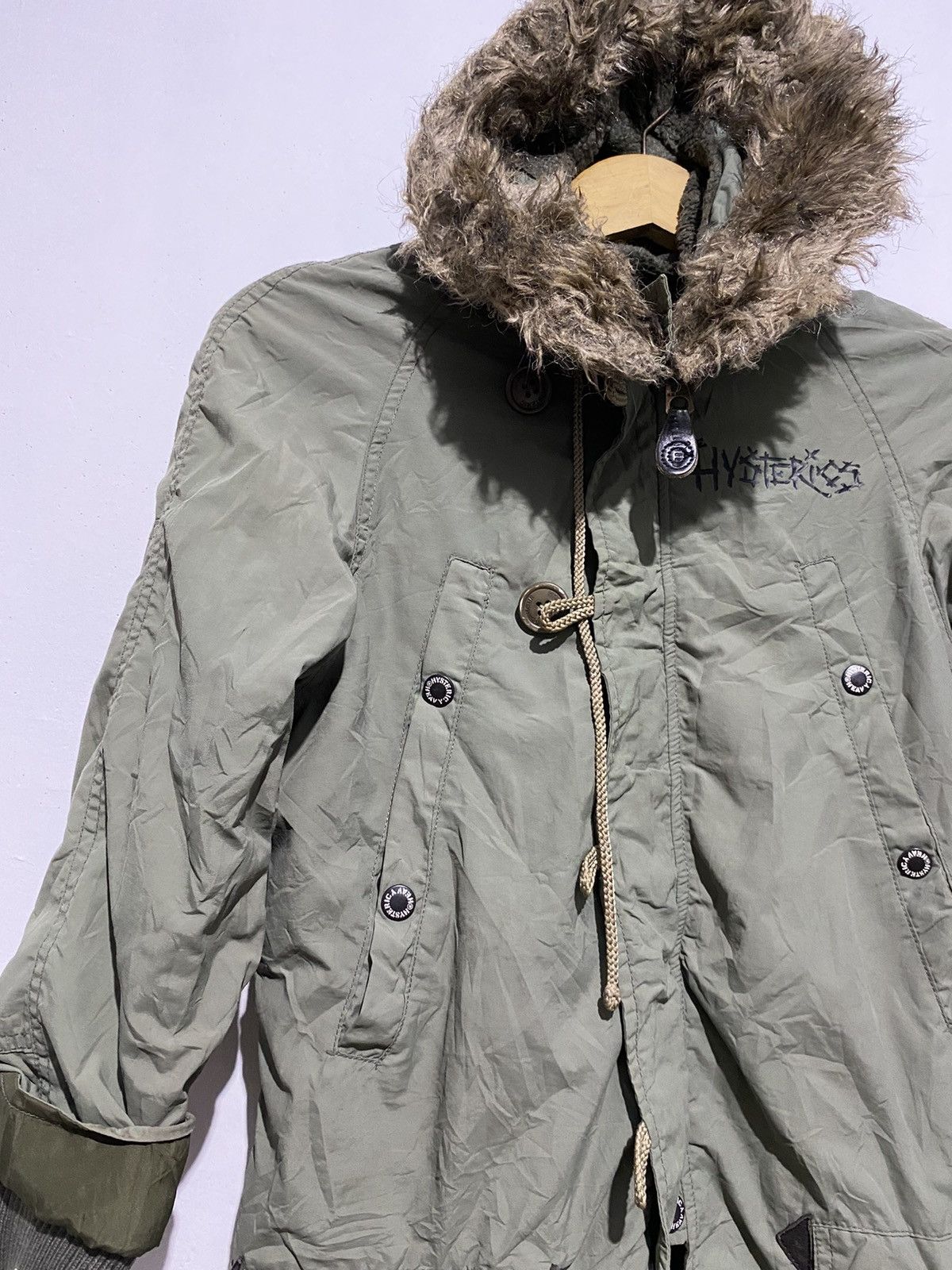 Hysteric Glamour Vintage hysterics glamour mini army fur jacket Size US XXS / EU 40 - 7 Thumbnail