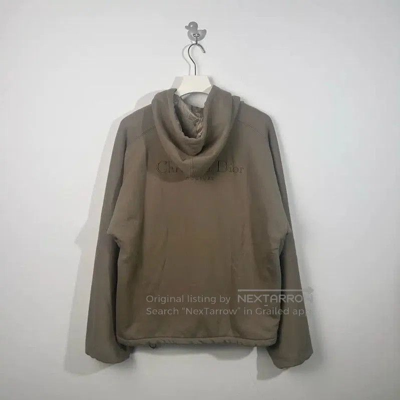 Dior Brown Hooded Men's Jacket Size XL .