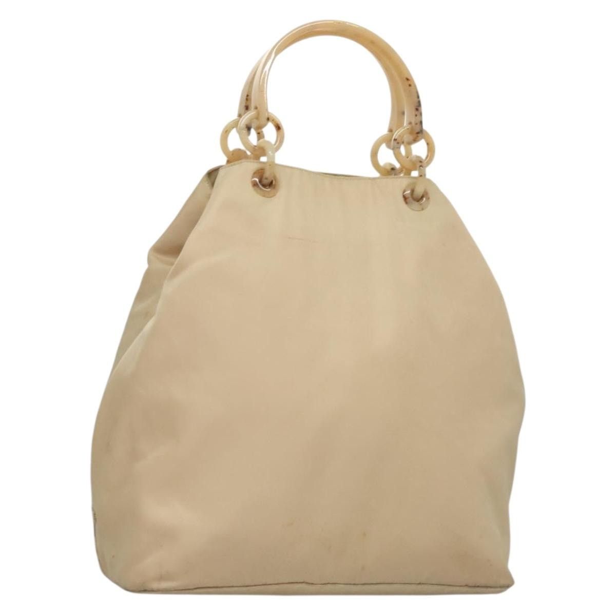 Prada PRADA Hand Bag Nylon Beige Silver Size ONE SIZE - 1 Thumbnail