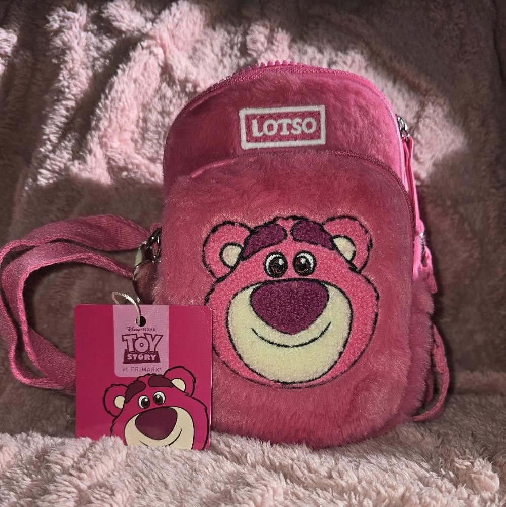 Toy Story: Lotso Crossbody Bag Pink New Primark Exclusive, Women's