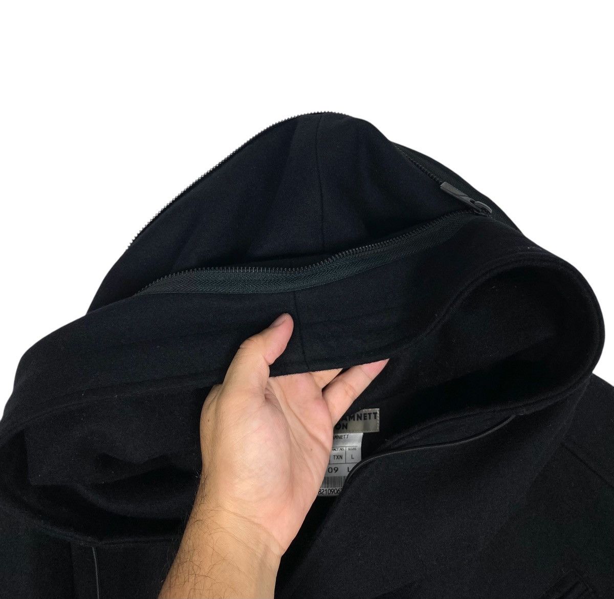 Katharine Hamnett London Katharine Hamnett London Wool Blouson Asymmetrical Hoodie Size M / US 6-8 / IT 42-44 - 10 Thumbnail
