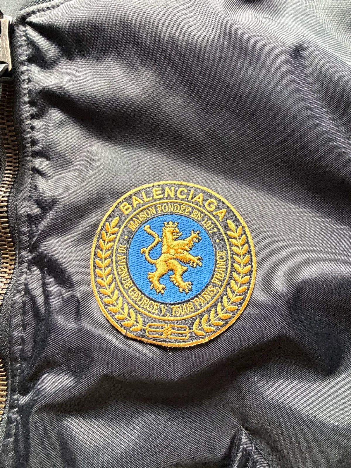 Balenciaga Lion patch uniform bomber jacket Size US XS / EU 42 / 0 - 12 Thumbnail