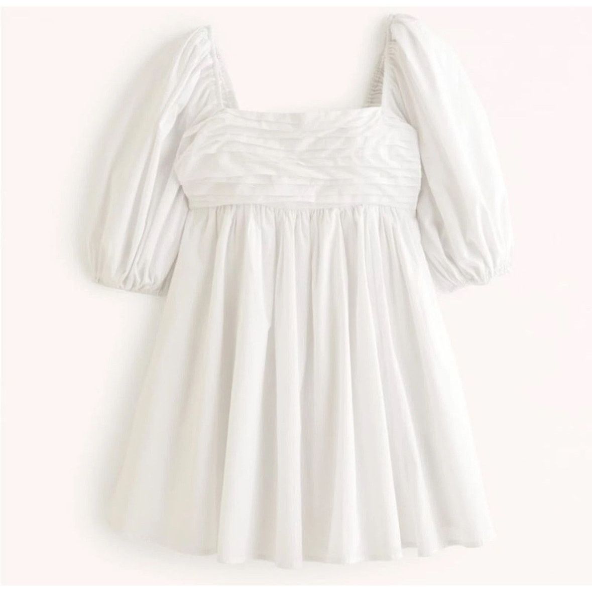 Abercrombie & Fitch Abercrombie Emerson Ruched Puff Sleeve Mini Dress Size SP Size S / US 4 / IT 40 - 5 Thumbnail