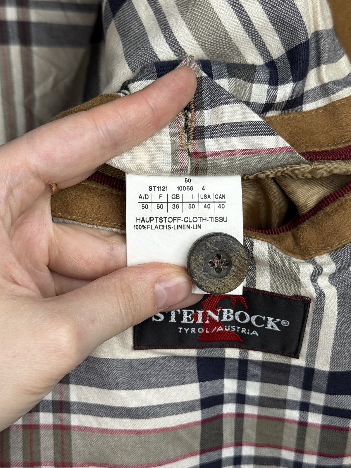 Other Steinbock Austria Classic Herringbone Linen Janker Jacket Size US M / EU 48-50 / 2 - 12 Thumbnail
