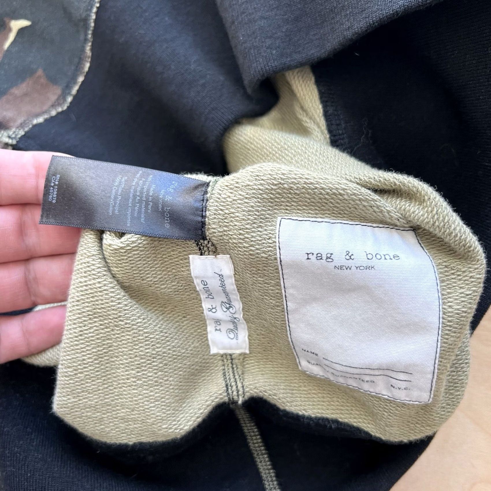 Rag & Bone rag & bone Sweatshirt Small Green Camouflage Pullover New York Military Punk Mens Size US S / EU 44-46 / 1 - 5 Thumbnail