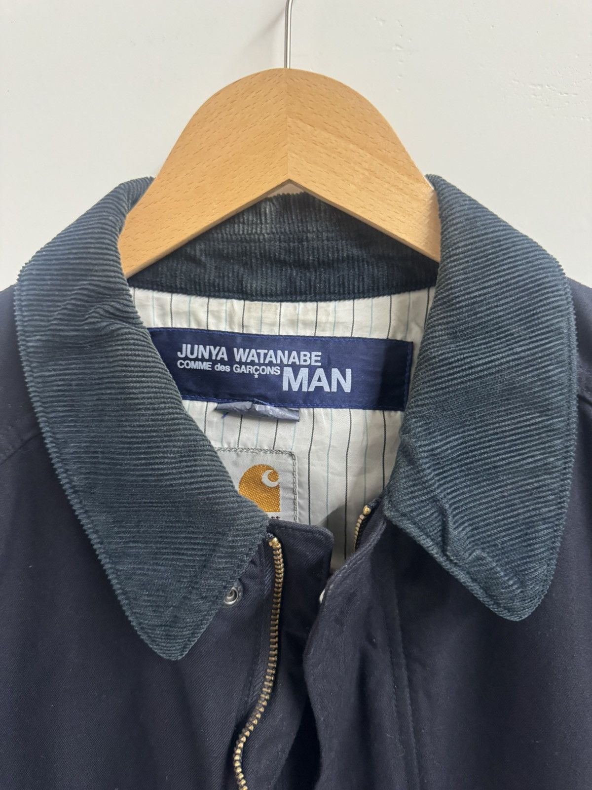 Carhartt × Junya Watanabe Junya Watanabe x Carhartt Jacket – Navy / Corduroy Collar Size US S / EU 44-46 / 1 - 8 Thumbnail