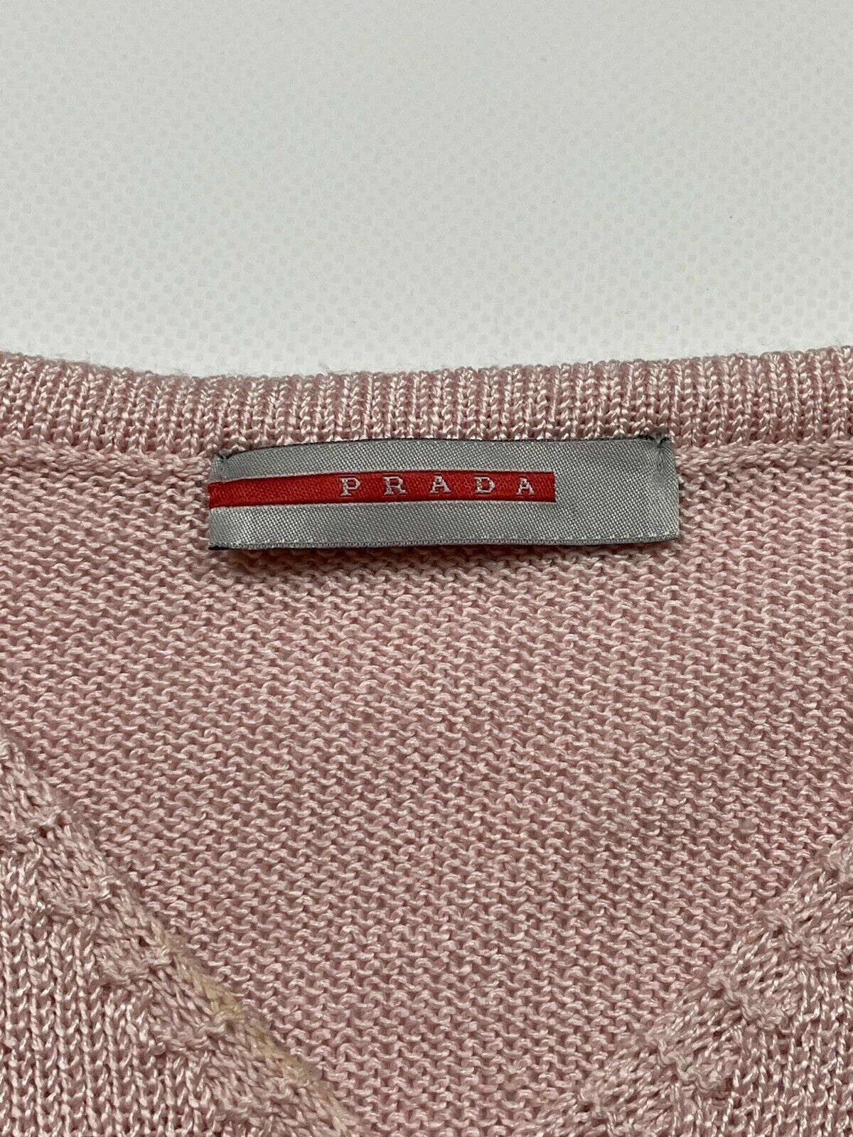 Prada Prada HNT Knit V-Neck Sweater Pullover Womens Size L / US 10 / IT 46 - 11 Thumbnail