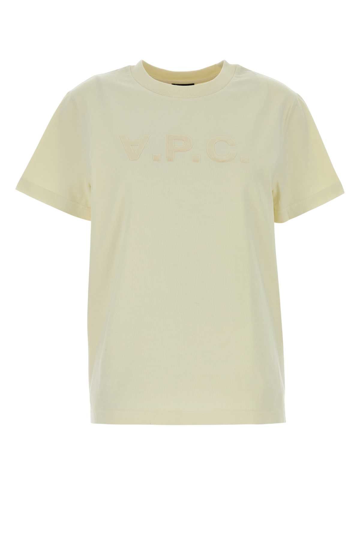 Cream Cotton T-Shirt