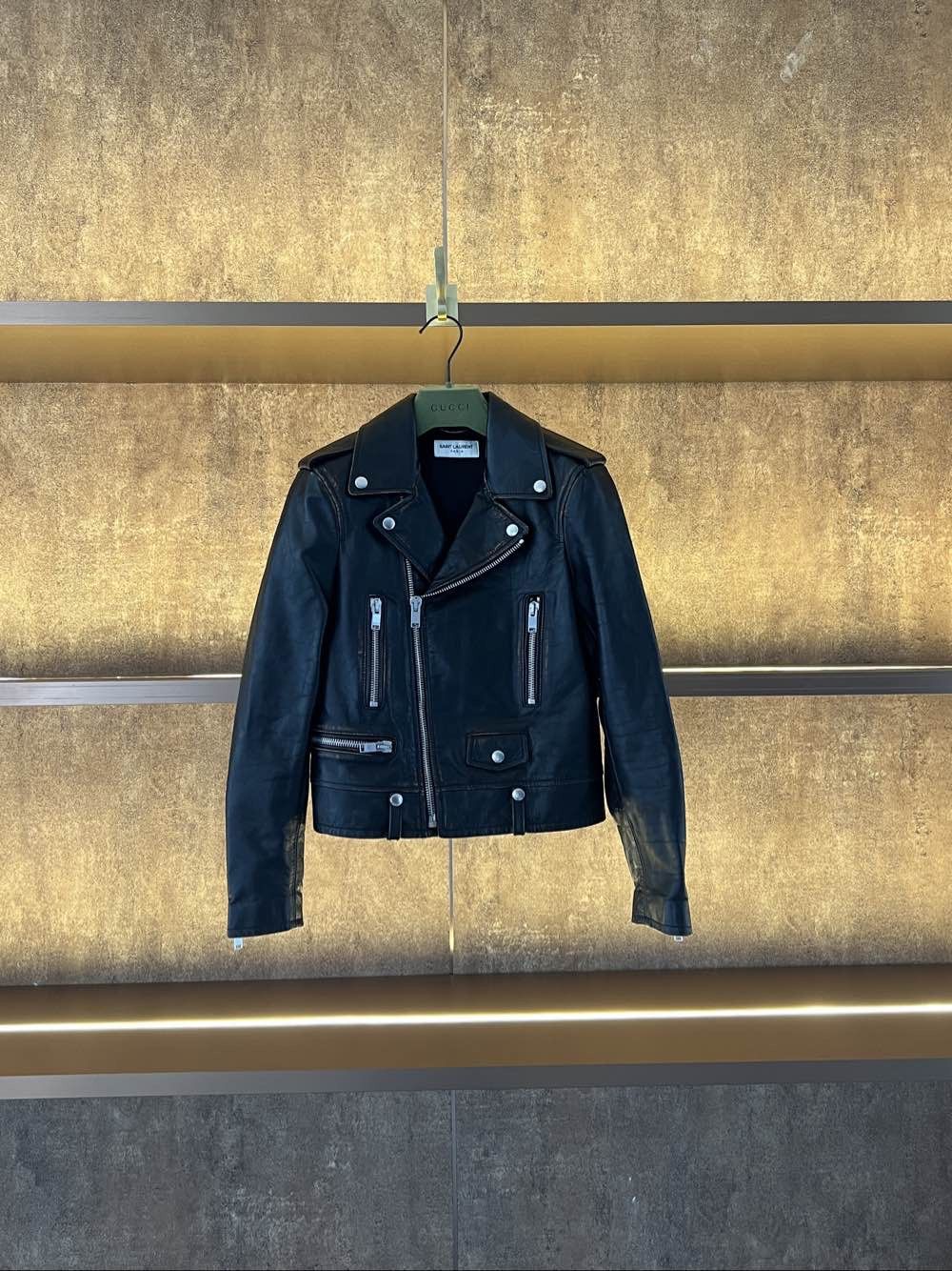 Saint Laurent Paris Saint Laurent Leather Biker Jacket Size FR 36 Size XS / US 0-2 / IT 36-38 - 1 Thumbnail