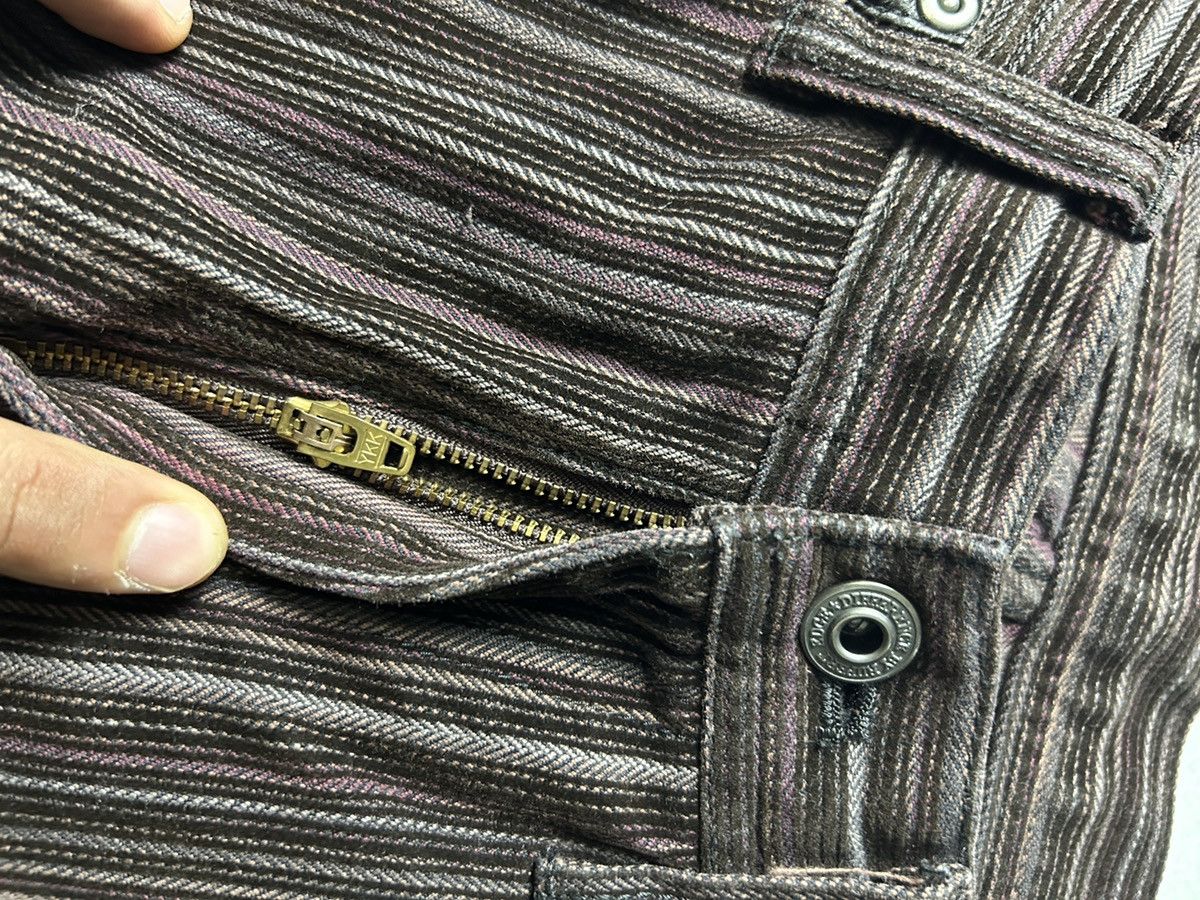 Japanese Brand Rare Flare jeans striped Edge rupert bootcut japan Size US 29 - 5 Thumbnail