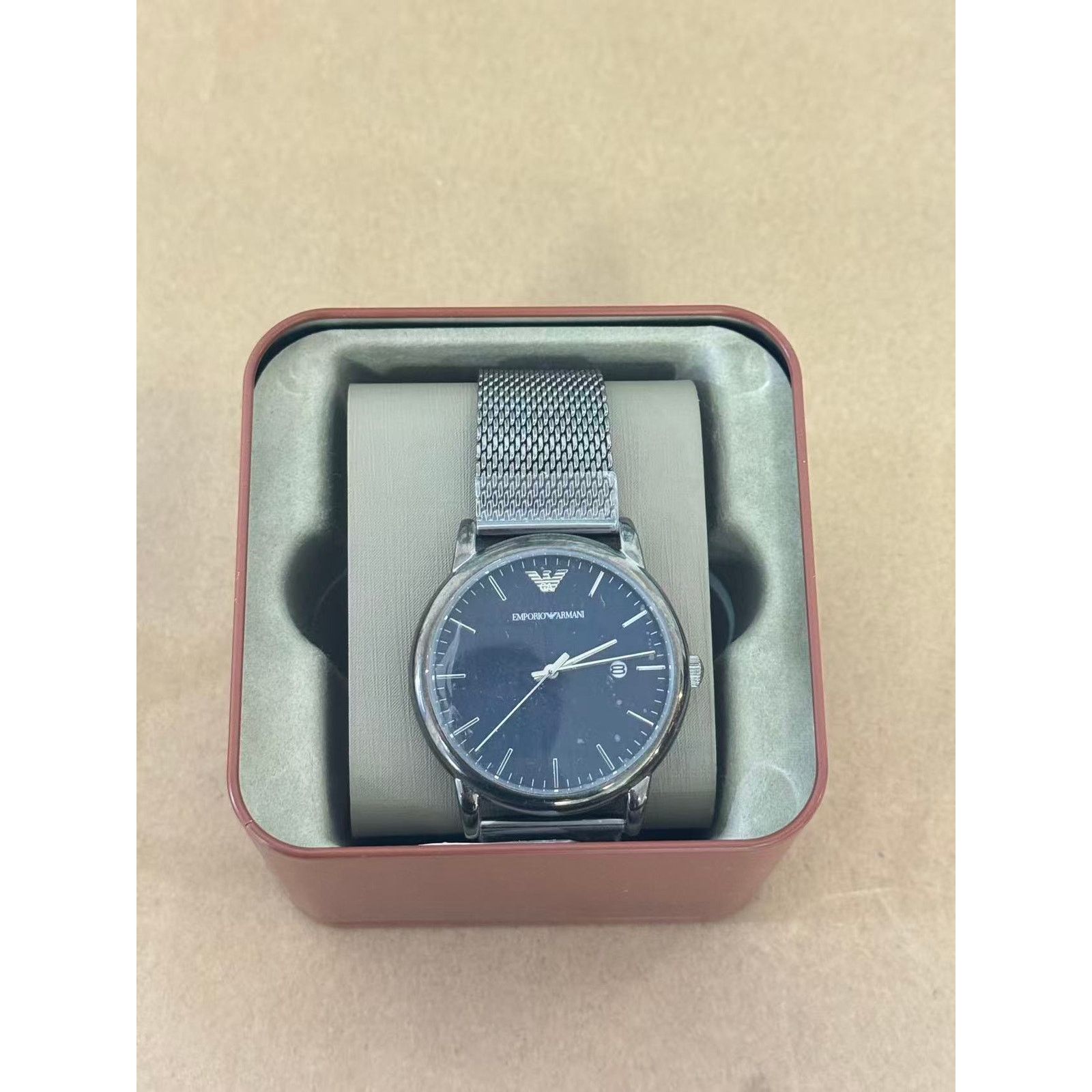 Emporio Armani Emporio Armani Watch For Men Luigi AR11053 With Blue Dial Size ONE SIZE - 1 Thumbnail