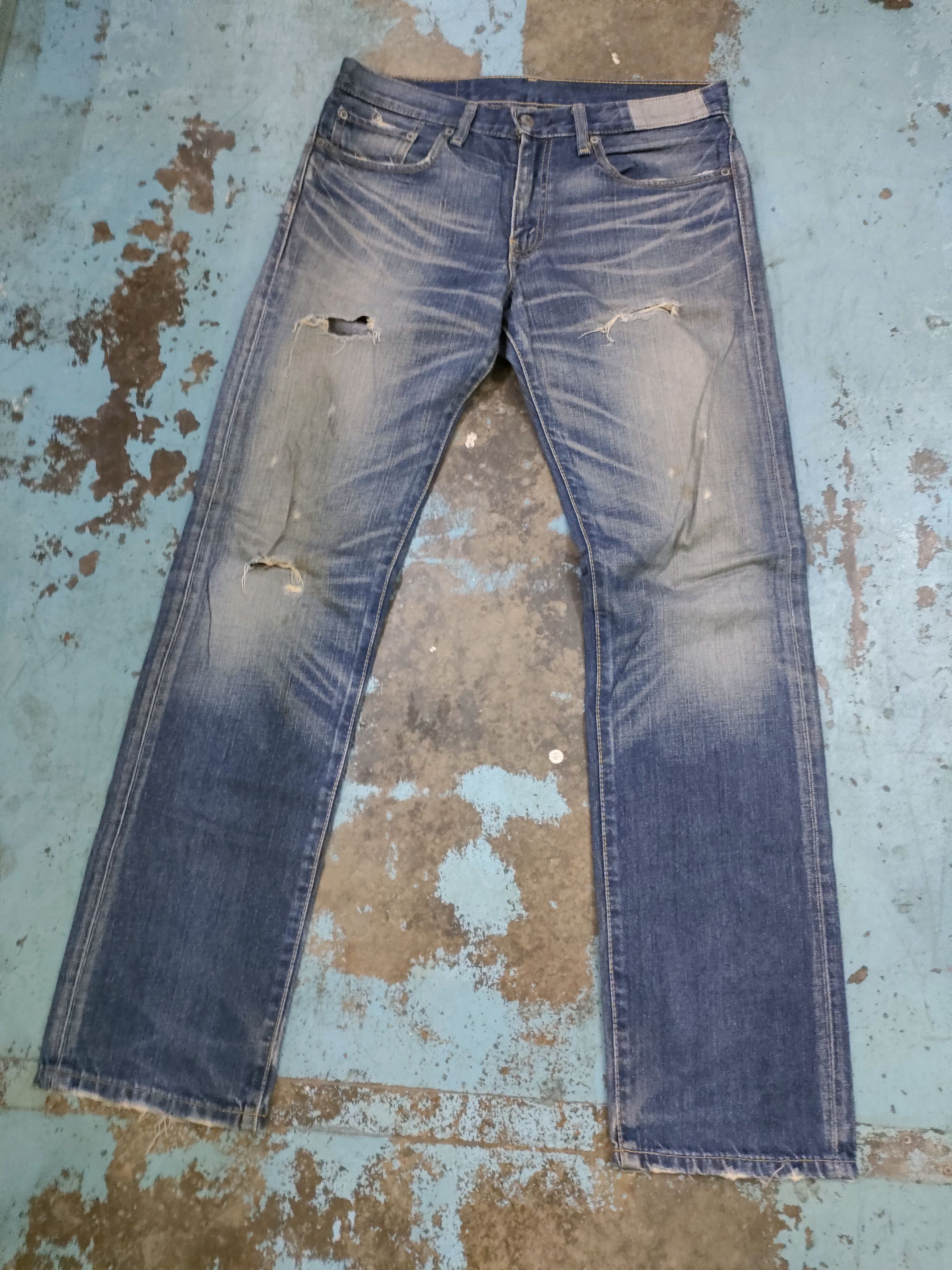 If Six Was Nine × Levi's Distressed Levi's 505 Denim Size US 33 - 12 Thumbnail