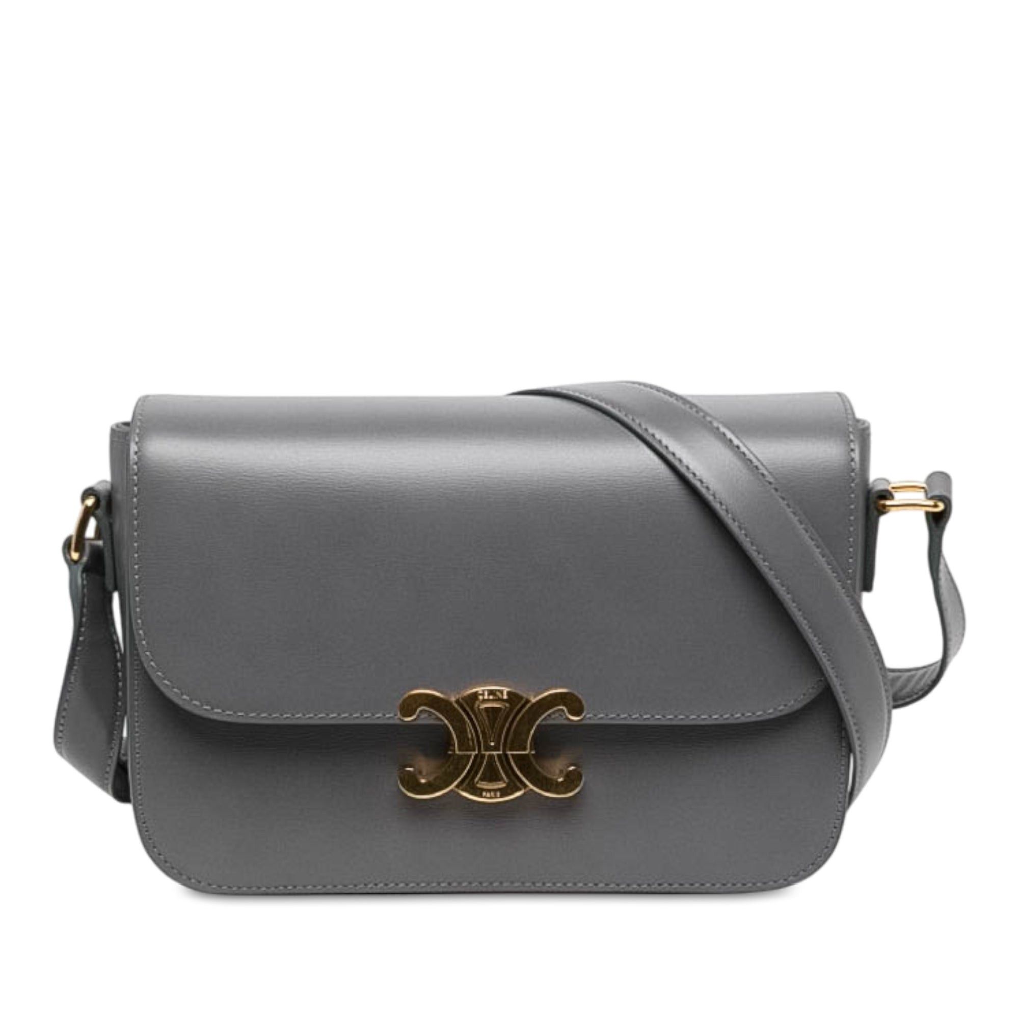 Celine Classique Shiny Calfskin Triomphe Crossbody Size ONE SIZE - 1 Thumbnail