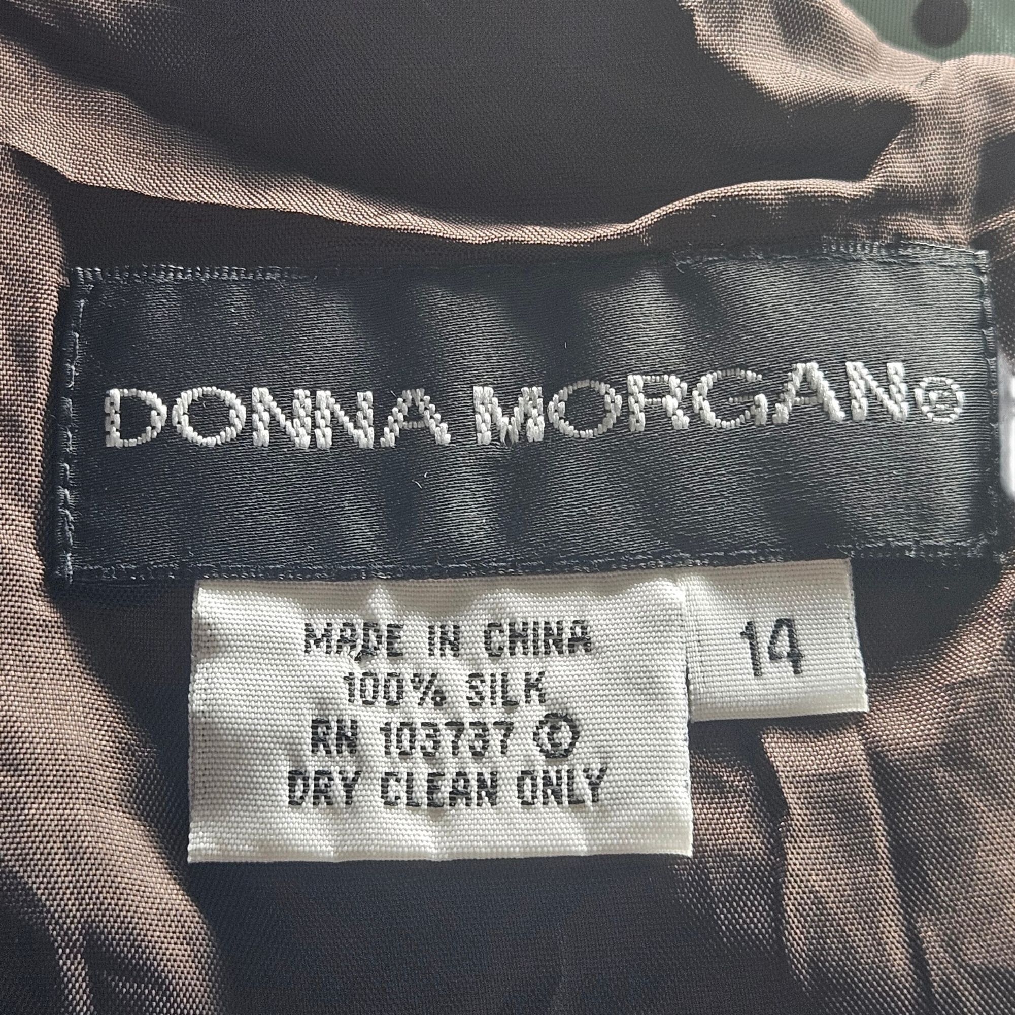 Donna Morgan Donna Morgan 100% Silk Polka Dot Fit & Flare Dress Mint Picn Size XL / US 12-14 / IT 48-50 - 3 Thumbnail