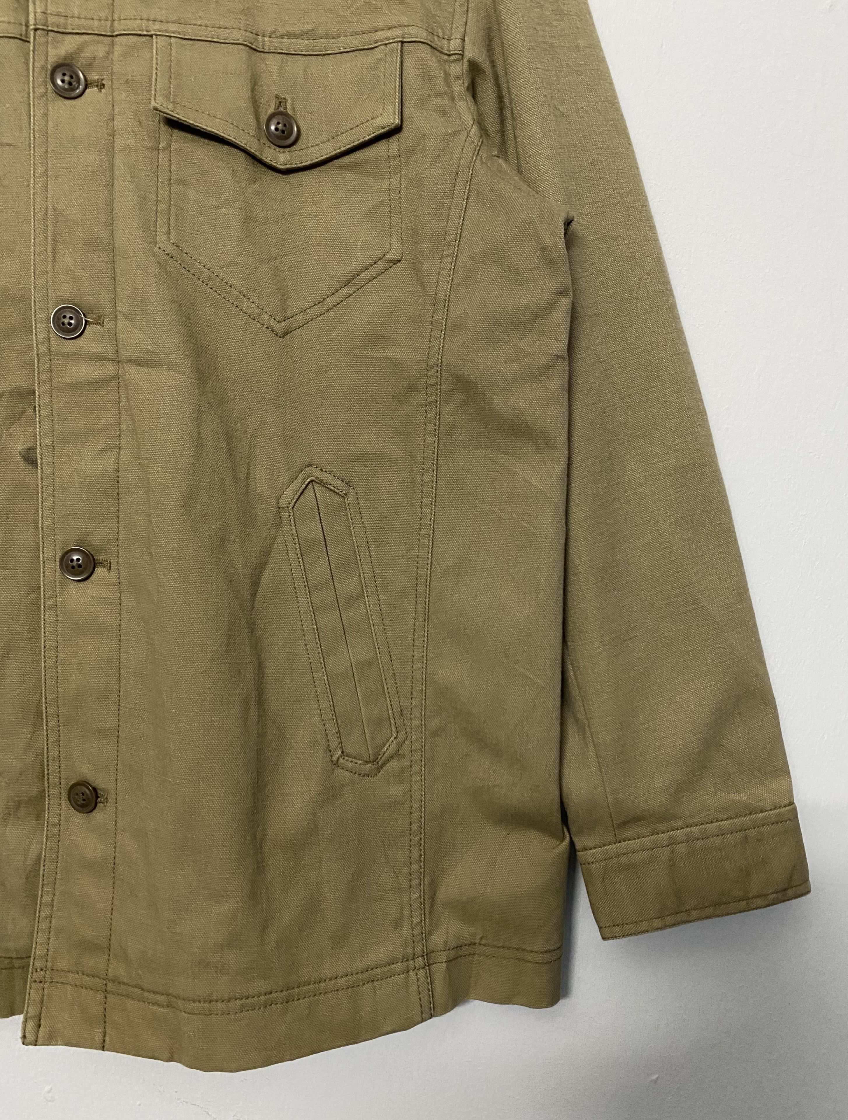 Chaps Ralph Lauren VTG Chaps Ralph Lauren Trucker Jacket L Brown Khaki Size US L / EU 52-54 / 3 - 8 Thumbnail
