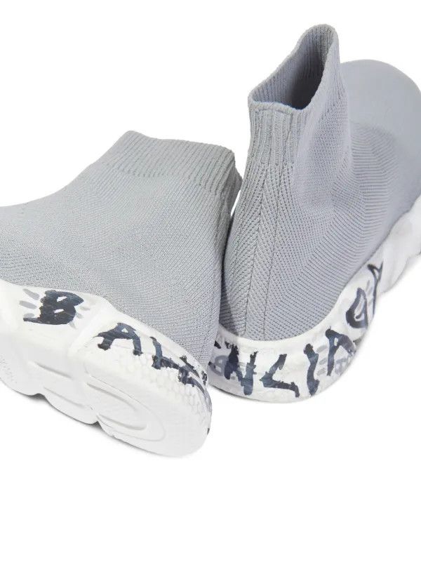 Balenciaga o1bcso1str0625 KIDS 25-26 / Speed Graffiti Recycled Trainers Size US 5 / EU 37 - 3 Thumbnail