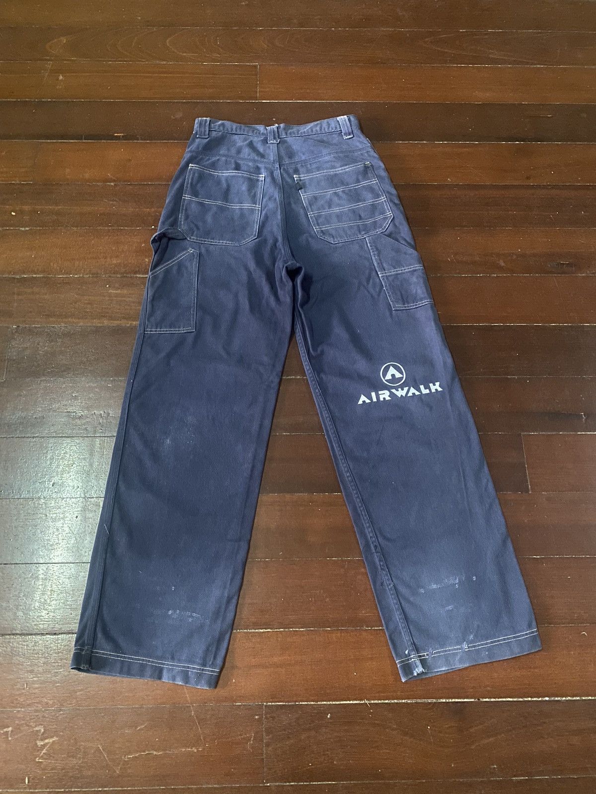 Powell Peralta FIRE 🔥VINTAGE 80s AIRWALK SKATE carpenter workwear skater B1 Size US 33 - 1 Thumbnail