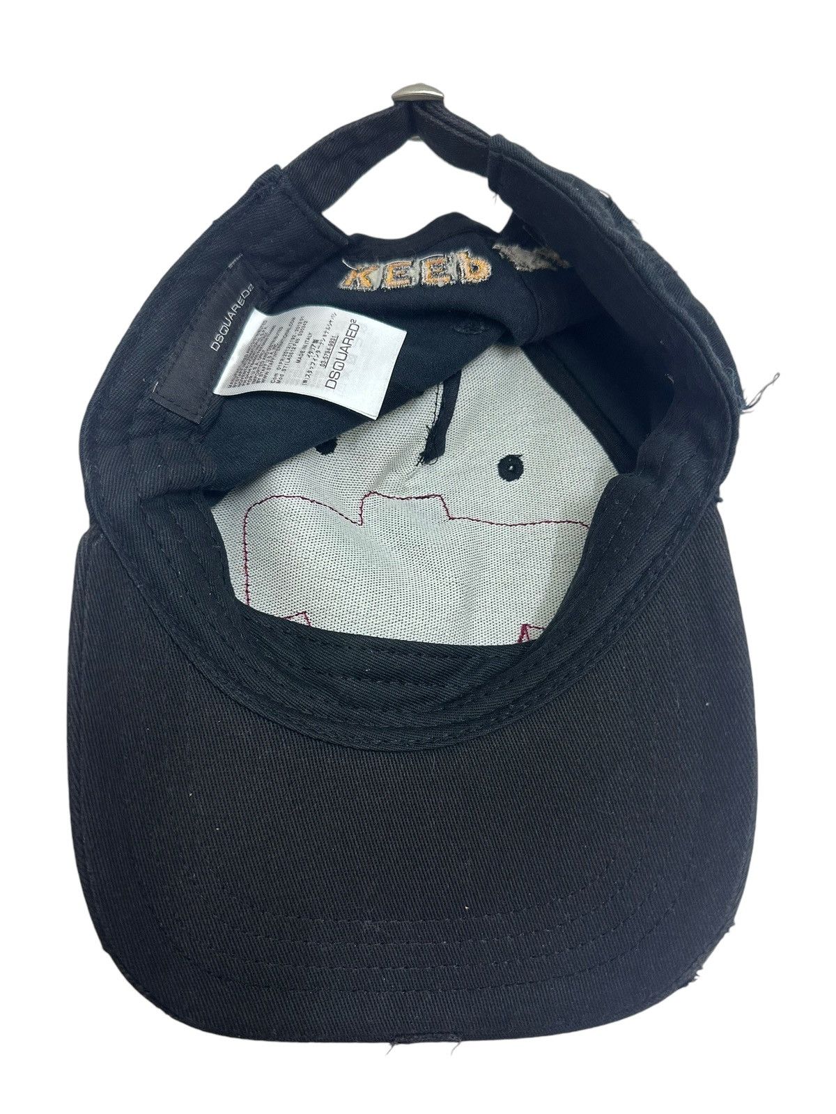 Dsquared2 × Vintage RARE ‼️ Dsqured Brothers Ripped Truckers Cap Size ONE SIZE - 5 Thumbnail