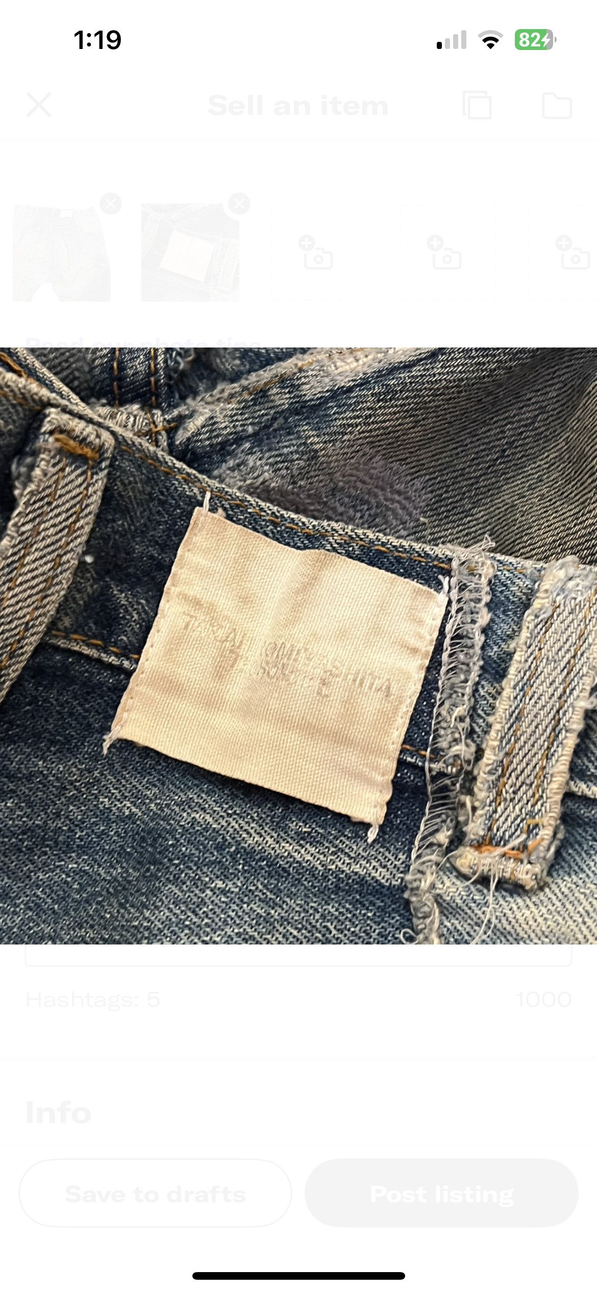 Takahiromiyashita The Soloist. Takahiro Miyashita Patchwork blue jeans Size 24" / US 00 / IT 34 - 5 Thumbnail