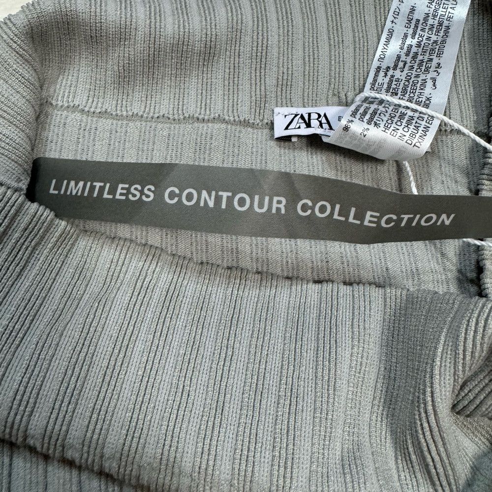 Zara NWT New ZARA Grey Seamless Ribbed Leggings Size M/L Size 34" / US 12 / IT 48 - 7 Thumbnail