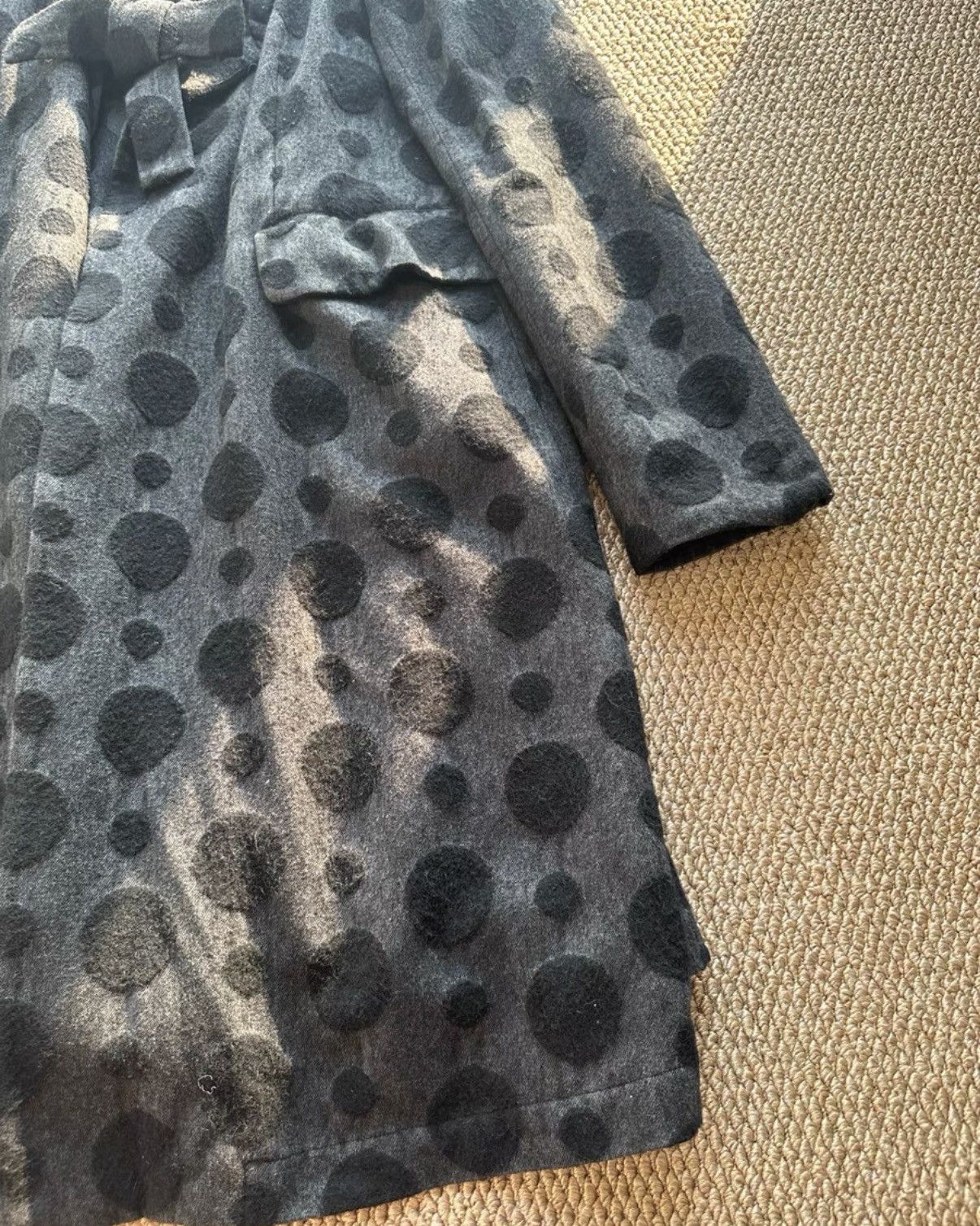 Comme des Garcons COMME des GARÇONS Polka Dot Wool Coat K23 Size S / US 4 / IT 40 - 3 Thumbnail