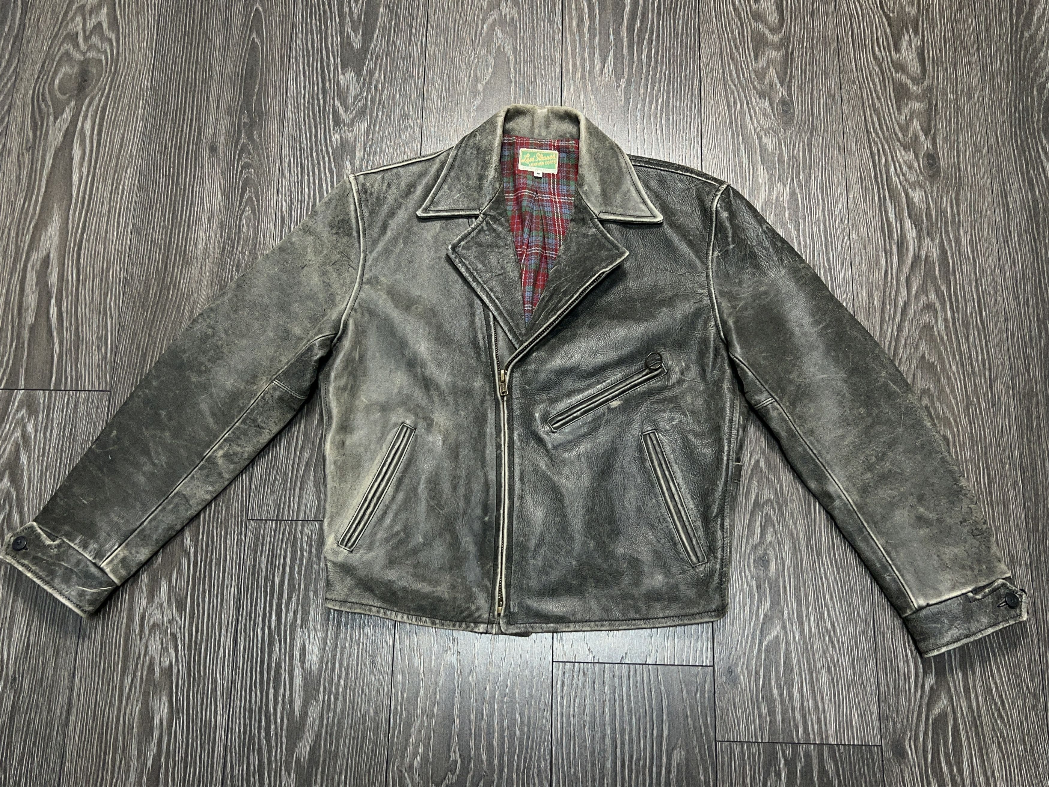 Levi's LVC 1930/40s Biker Motorcycle Leather Distressed Jacket M Size US M / EU 48-50 / 2 - 8 Thumbnail