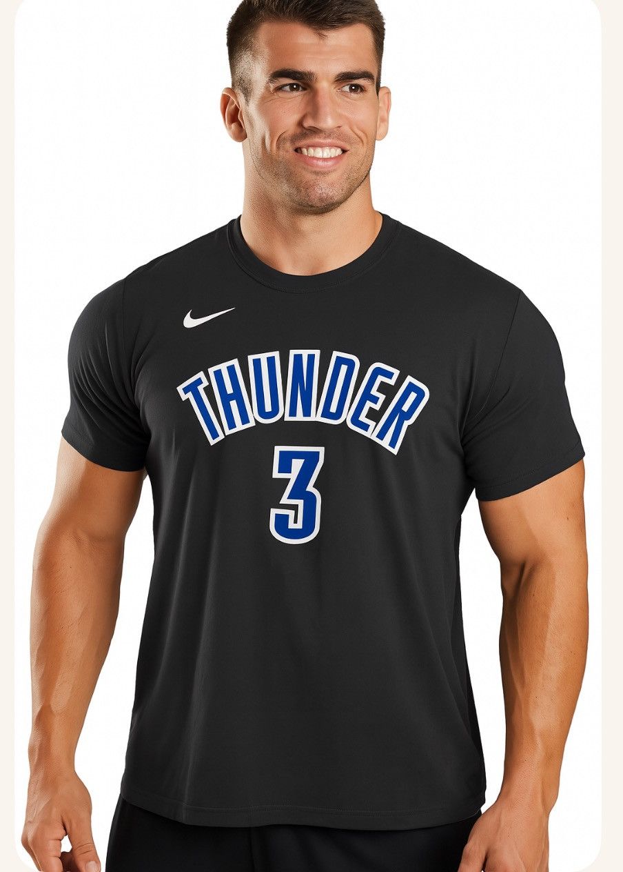Nike This is an Oklahoma City Thunder basketball T-shirt #3 Size US XL / EU 56 / 4 - 1 Thumbnail