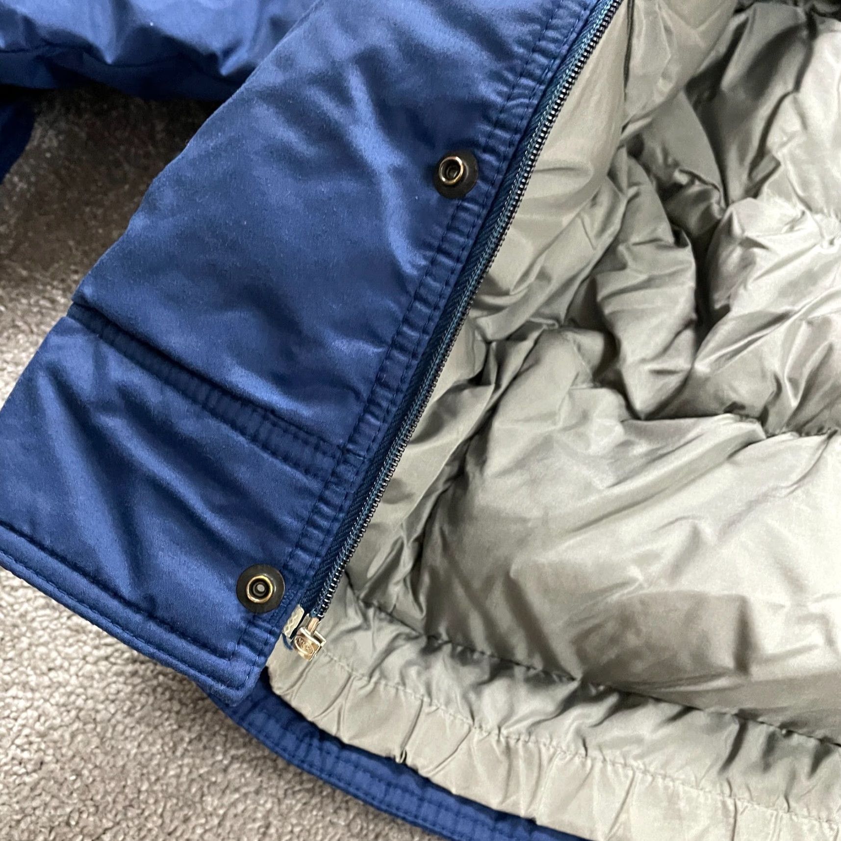 Vintage Powergear Outdoor Puffer Jacket Mens M Blue Full Zip Down Adventure Hiking Jacket Size US M / EU 48-50 / 2 - 6 Thumbnail